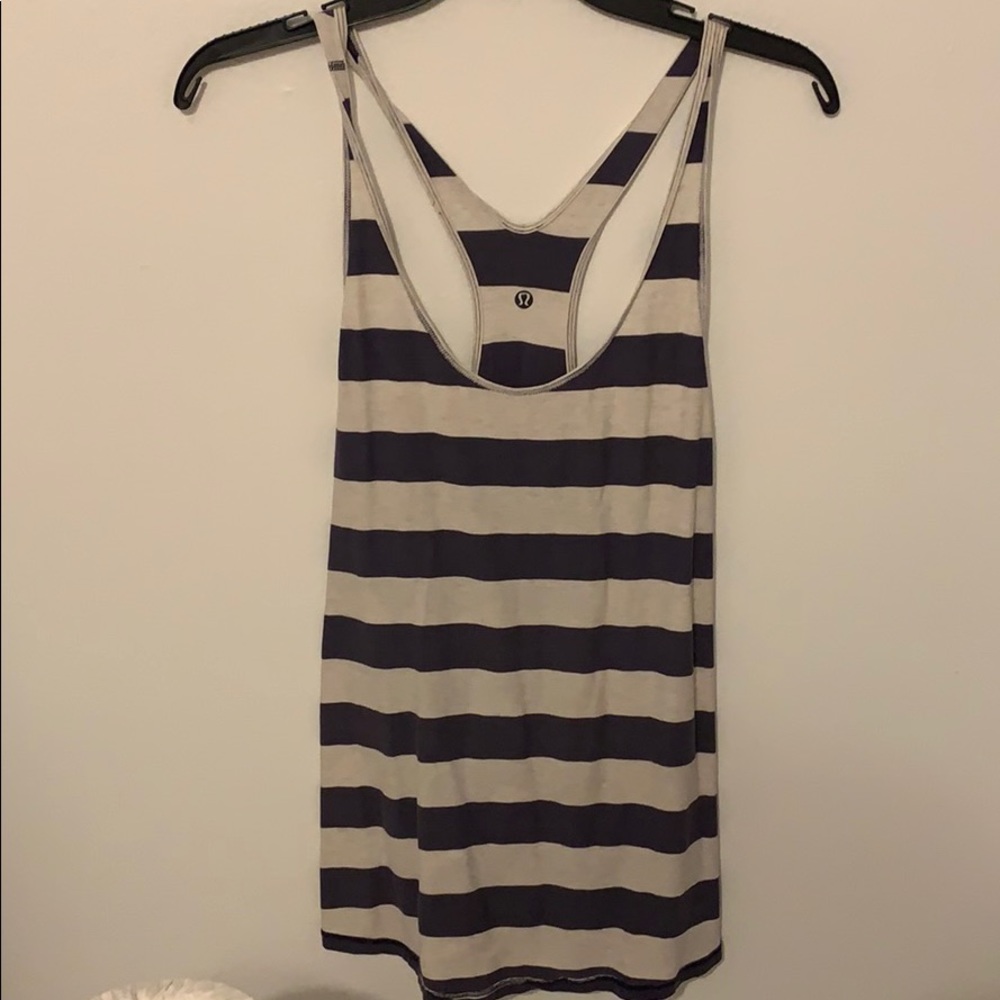 Striped lululemon tank top